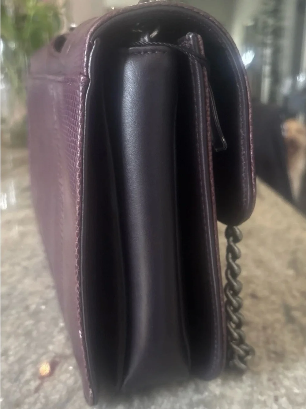 Rare Piece of CHANEL Craftsmanship — Prune Lizard Perfect Edge Flap
